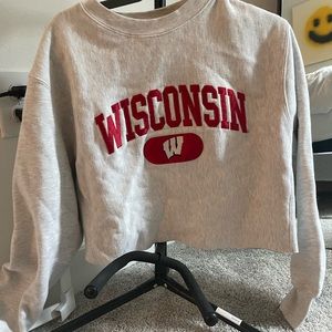 Wisconsin cropped crewneck